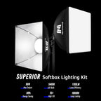 Niceveedi Photography Light Kit 5400K Softbox with 160CM