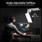 Niceveedi Photography Light Kit 5400K Softbox with 160CM