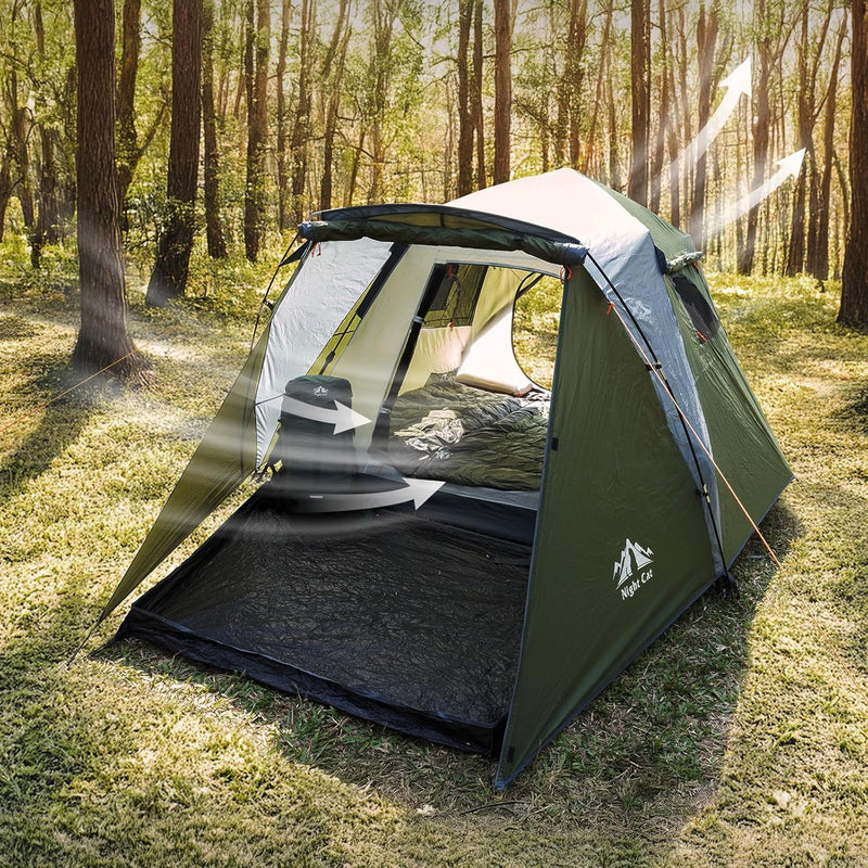 Pop Up Tent 4 Person: Waterproof Car Camping