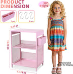 Nightstand End Table with Hooks and Holder Kids