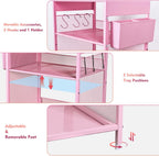 Nightstand End Table with Hooks and Holder Kids