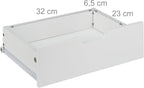 Nightstand Modern Scandinavian Design 1 Drawer for Boxspring