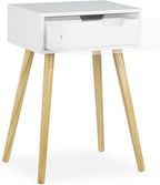 Nightstand Modern Scandinavian Design 1 Drawer for Boxspring