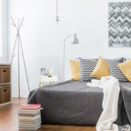 Nightstand Modern Scandinavian Design 1 Drawer for Boxspring
