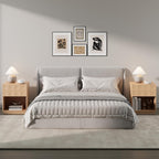 Nightstand Modern Wooden Bedroom Storage End Table (Set of 1)
