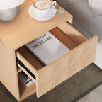 Nightstand Modern Wooden Bedroom Storage End Table (Set of 1)