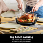 Crispi Portable Air Fryer 3.8L 4-In-1: Fry Roast