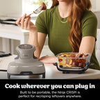 Crispi Portable Air Fryer 3.8L 4-In-1: Fry Roast
