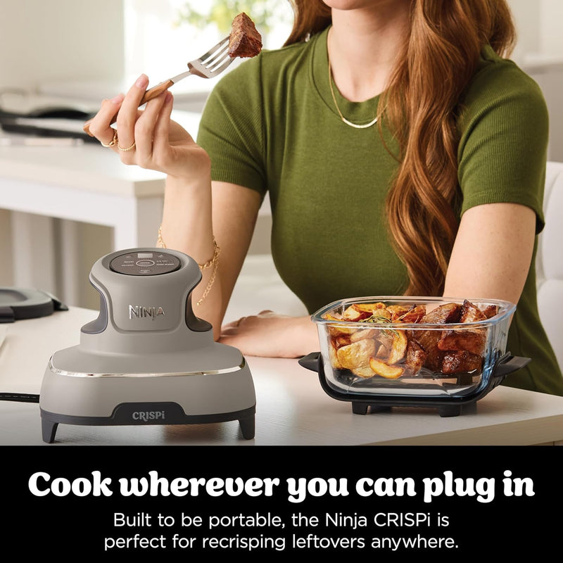 Crispi Portable Air Fryer 3.8L 4-In-1: Fry Roast