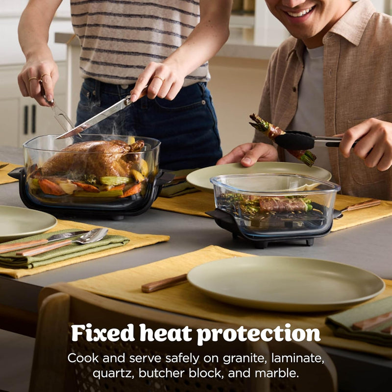 Crispi Portable Air Fryer 3.8L 4-In-1: Fry Roast