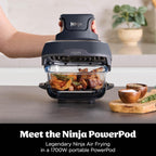 Crispi Portable Air Fryer 3.8L 4-In-1: Fry Roast