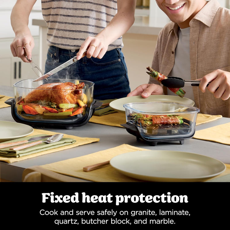 Crispi Portable Air Fryer 3.8L 4-In-1: Fry Roast