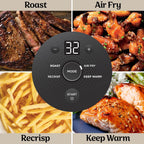 Crispi Portable Air Fryer 3.8L 4-In-1: Fry Roast