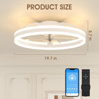 Niorsun Ceiling Fans with Lights and Remote