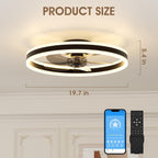 Niorsun Ceiling Fans with Lights and Remote