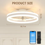 Niorsun Ceiling Fans with Lights and Remote
