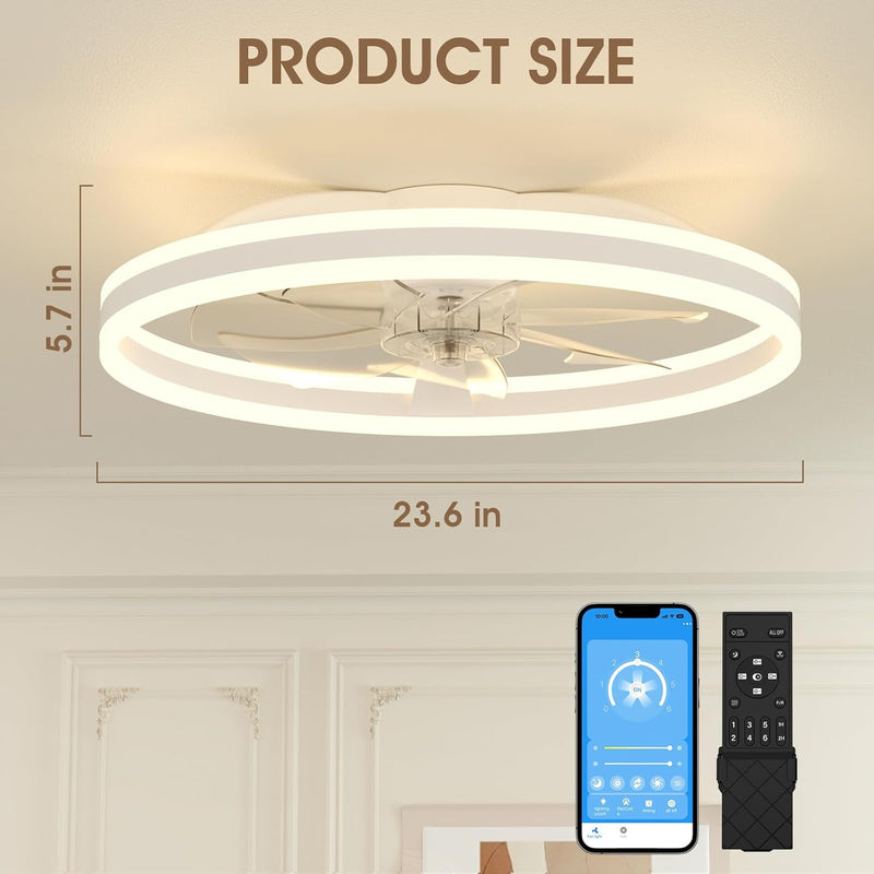 Ceiling Fans with Lights and Remote Modern