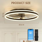 Niorsun Ceiling Fans with Lights and Remote