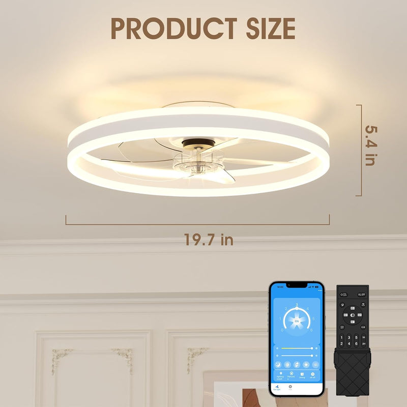 Ceiling Fans with Lights and Remote Modern