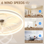 Niorsun Ceiling Fans with Lights and Remote