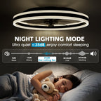 Niorsun Ceiling Fans with Lights and Remote