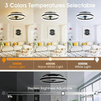 Niorsun Ceiling Fans with Lights and Remote