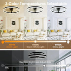 Niorsun Ceiling Fans with Lights and Remote