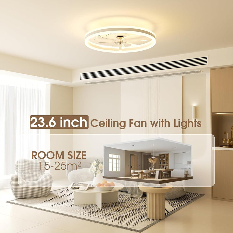 Ceiling Fans with Lights and Remote Modern