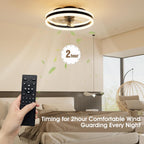 Niorsun Ceiling Fans with Lights and Remote
