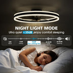 Niorsun Ceiling Fans with Lights and Remote