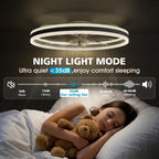 Niorsun Ceiling Fans with Lights and Remote
