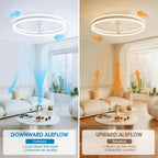 Niorsun Ceiling Fans with Lights and Remote