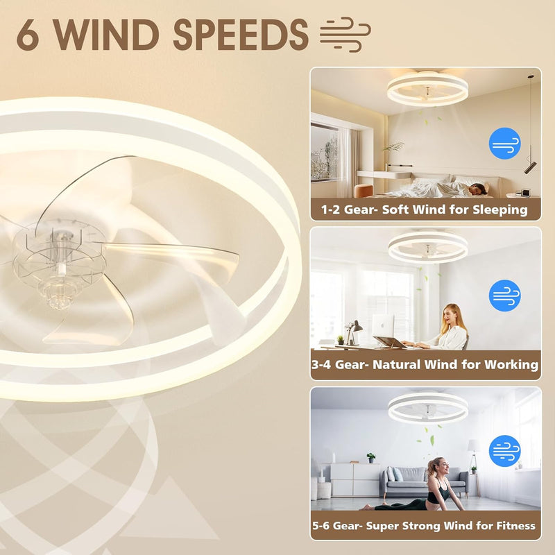 Ceiling Fans with Lights and Remote Modern