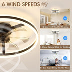 Niorsun Ceiling Fans with Lights and Remote