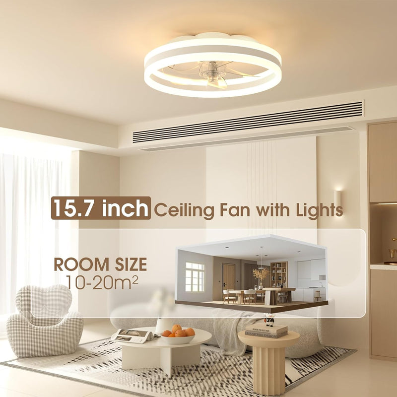 Ceiling Fans with Lights and Remote Modern