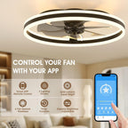 Niorsun Ceiling Fans with Lights and Remote