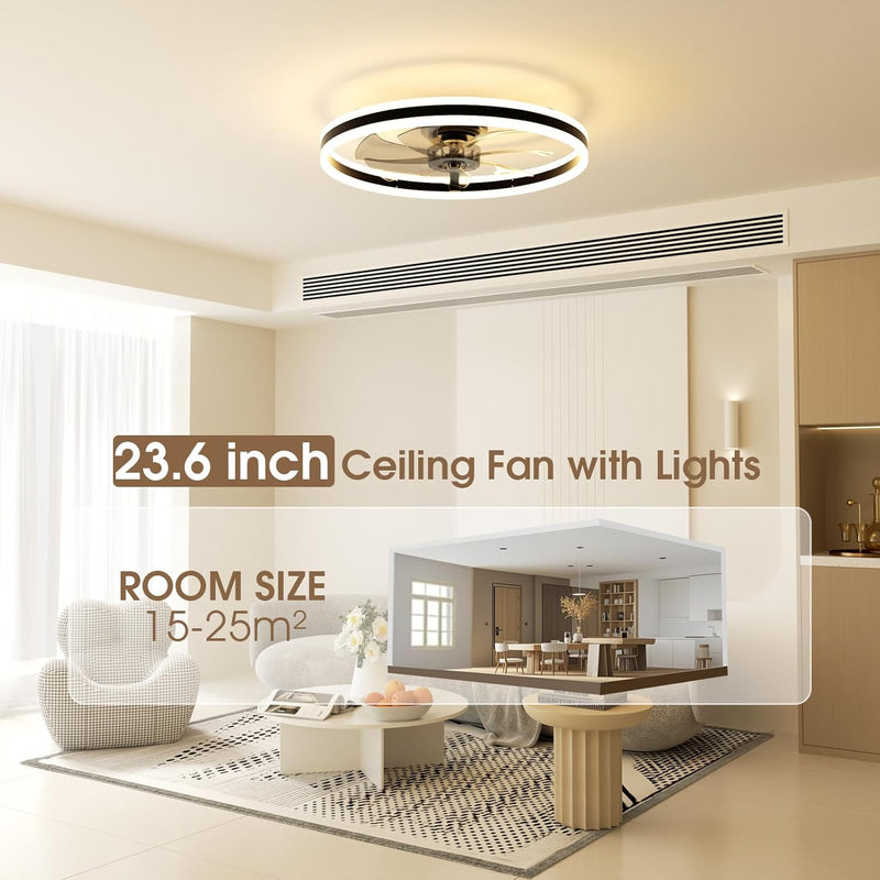 Ceiling Fans with Lights and Remote Modern