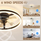 Niorsun Ceiling Fans with Lights and Remote