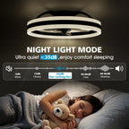 Niorsun Ceiling Fans with Lights and Remote