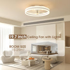 Niorsun Ceiling Fans with Lights and Remote