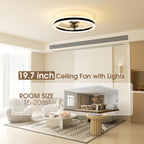 Niorsun Ceiling Fans with Lights and Remote