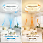 Niorsun Ceiling Fans with Lights and Remote