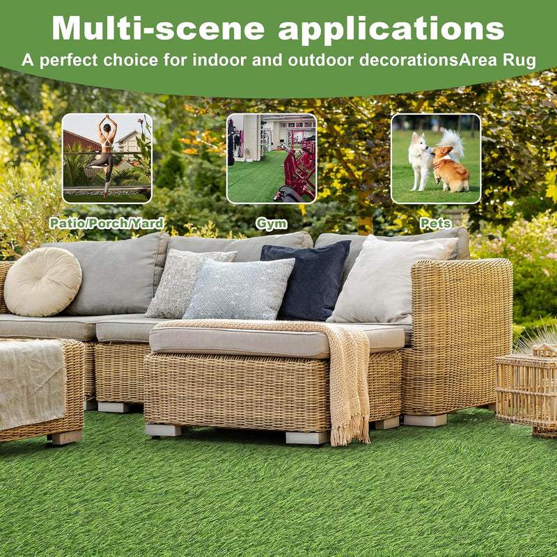 Artificial Turf Grass Rug 1m X 10m UV