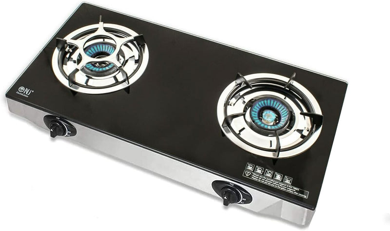 Nj Indoor Gas Stove 2 Burner Portable Hob