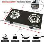 Nj Indoor Gas Stove 2 Burner Portable Hob