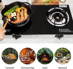 Nj Indoor Gas Stove 2 Burner Portable Hob