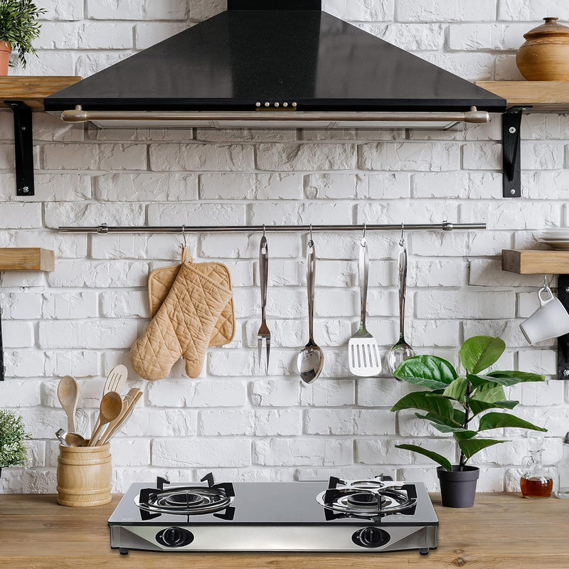 Nj Indoor Gas Stove 2 Burner Portable Hob