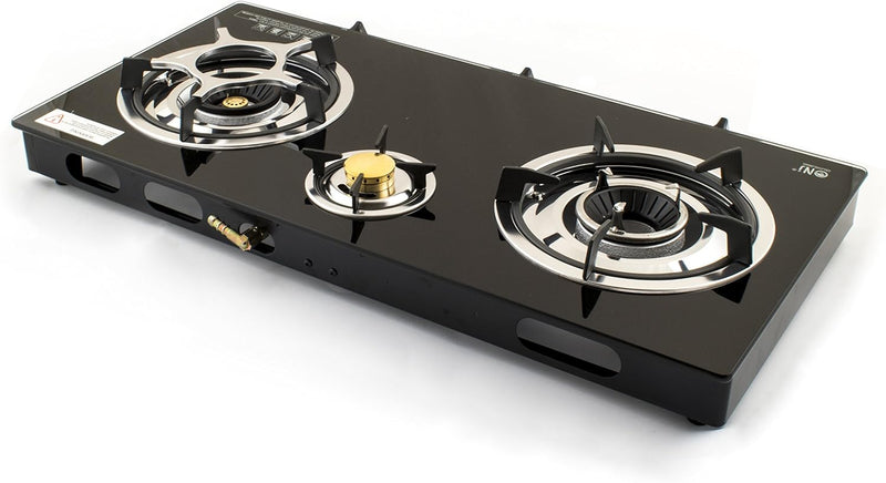 Nj Indoor Gas Stove 3 Burner Portable Hob