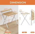 No Assembly Folding Desk Monitor Shelf