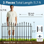 No Dig Garden Fence Panels 91CM